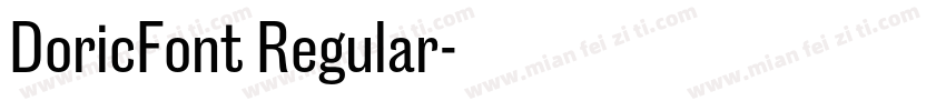 DoricFont Regular字体转换